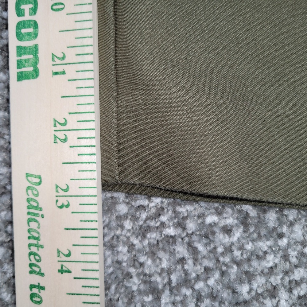 Liz Claiborne Career Petite Emma Classic Olive Green Cropped Pants 12P Straight - Picture 6 of 11